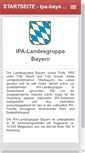 Mobile Screenshot of ipa-bayern.de