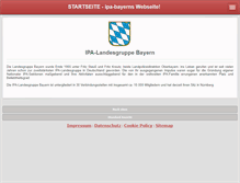 Tablet Screenshot of ipa-bayern.de